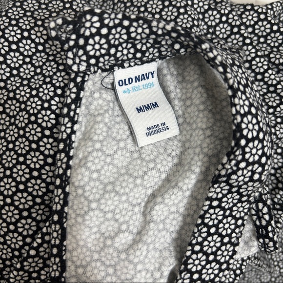 Old Navy Black and White Sleeveless Cotton Blend Maxi Dress - Picture 6 of 11